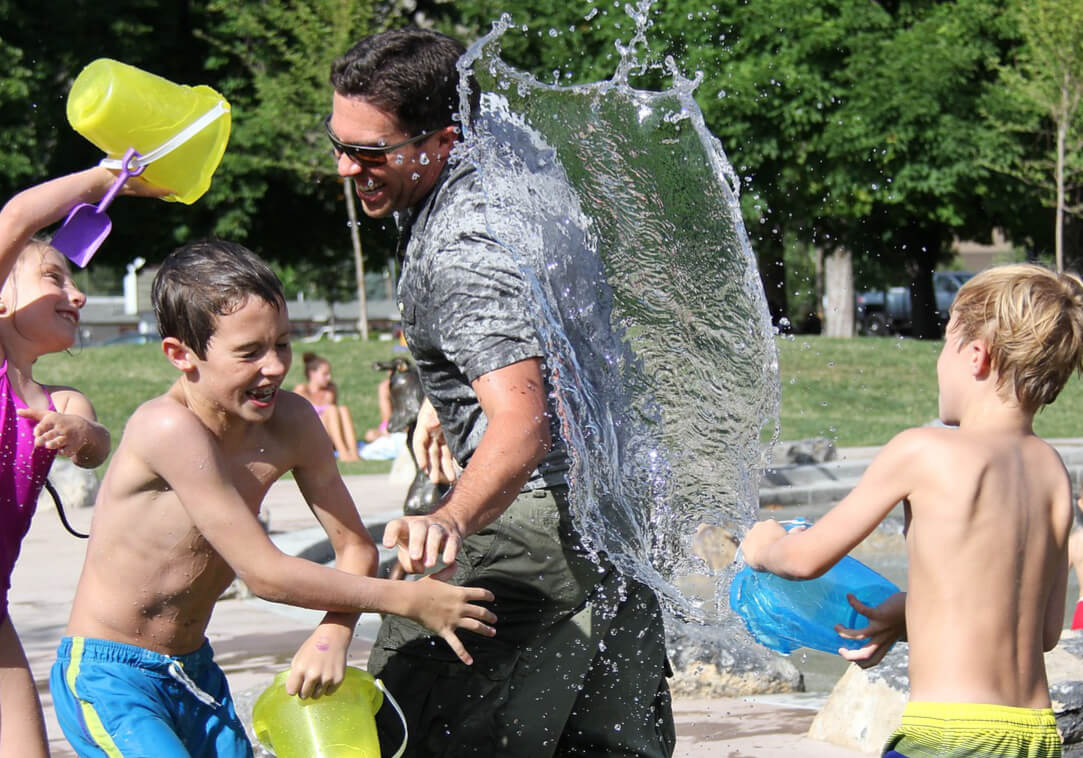 water fight fun